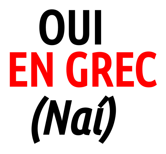 Comment dire "oui" en grec ?