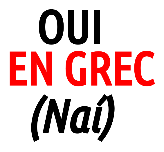 Grec Comment dire